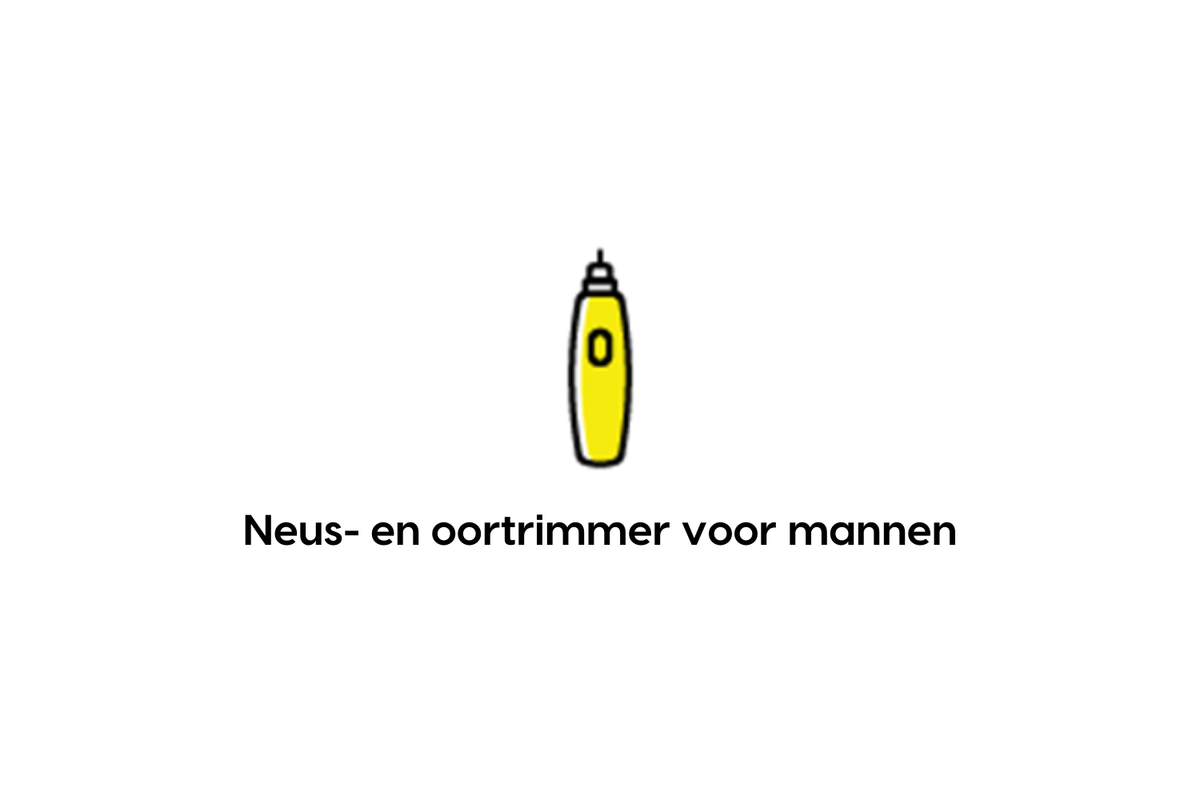 Neus- en oortrimmer voor mannen