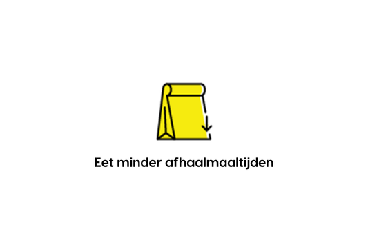 Eet minder afhaalmaaltijden